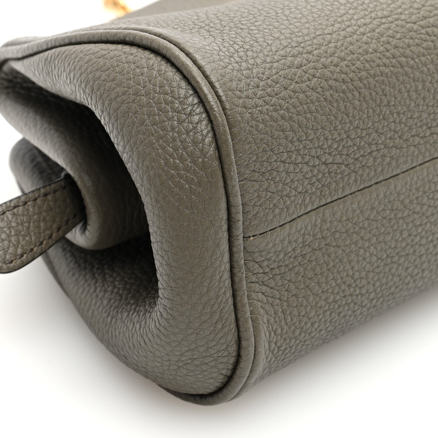 Salvatore Ferragamo Eram Calfskin Gancini Mini Clutch Green 8 of 9