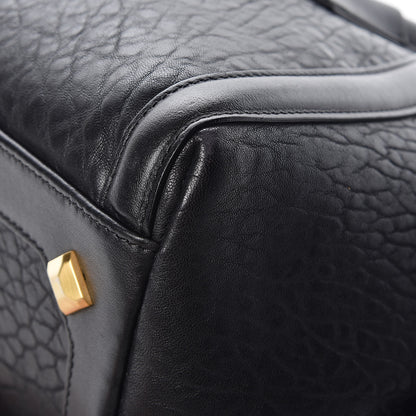 MCM Calfskin Lambskin Marion Bowler Bag Black 15 of 16