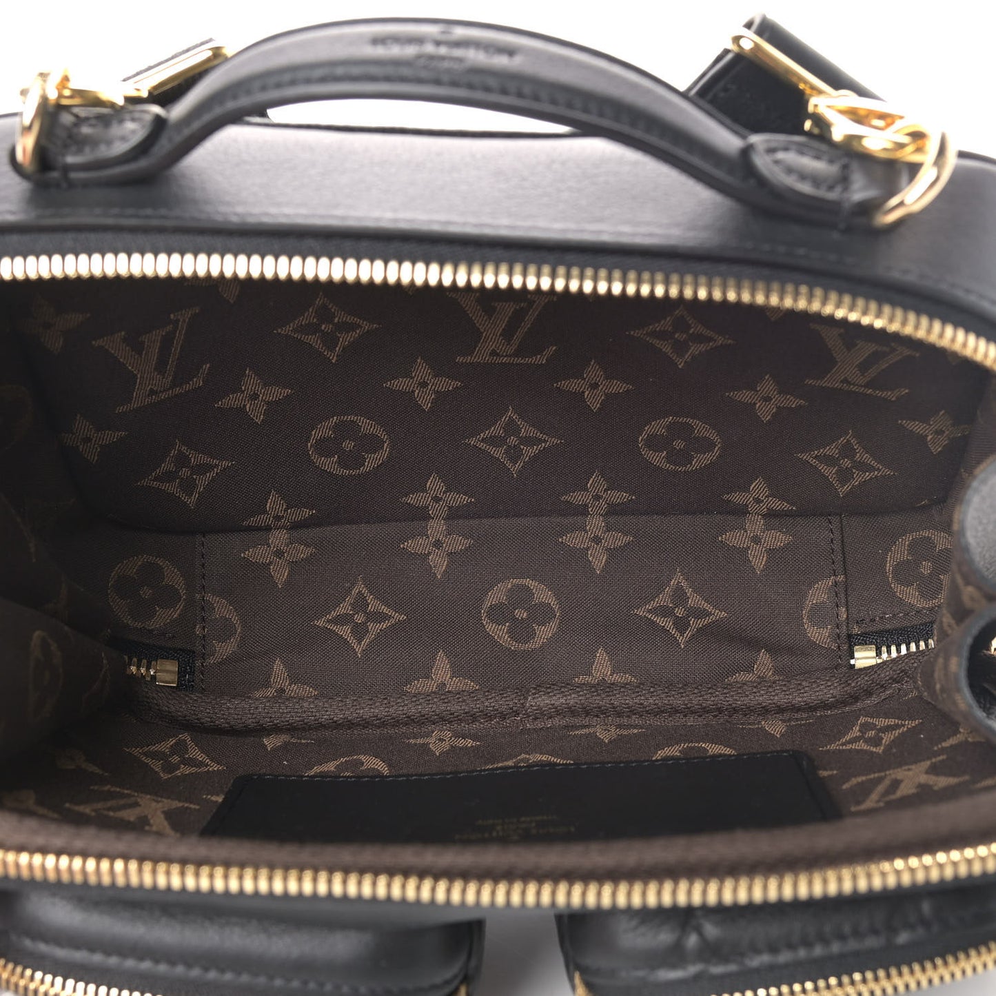 Calfskin Monogram Embossed Utility Crossbody Black