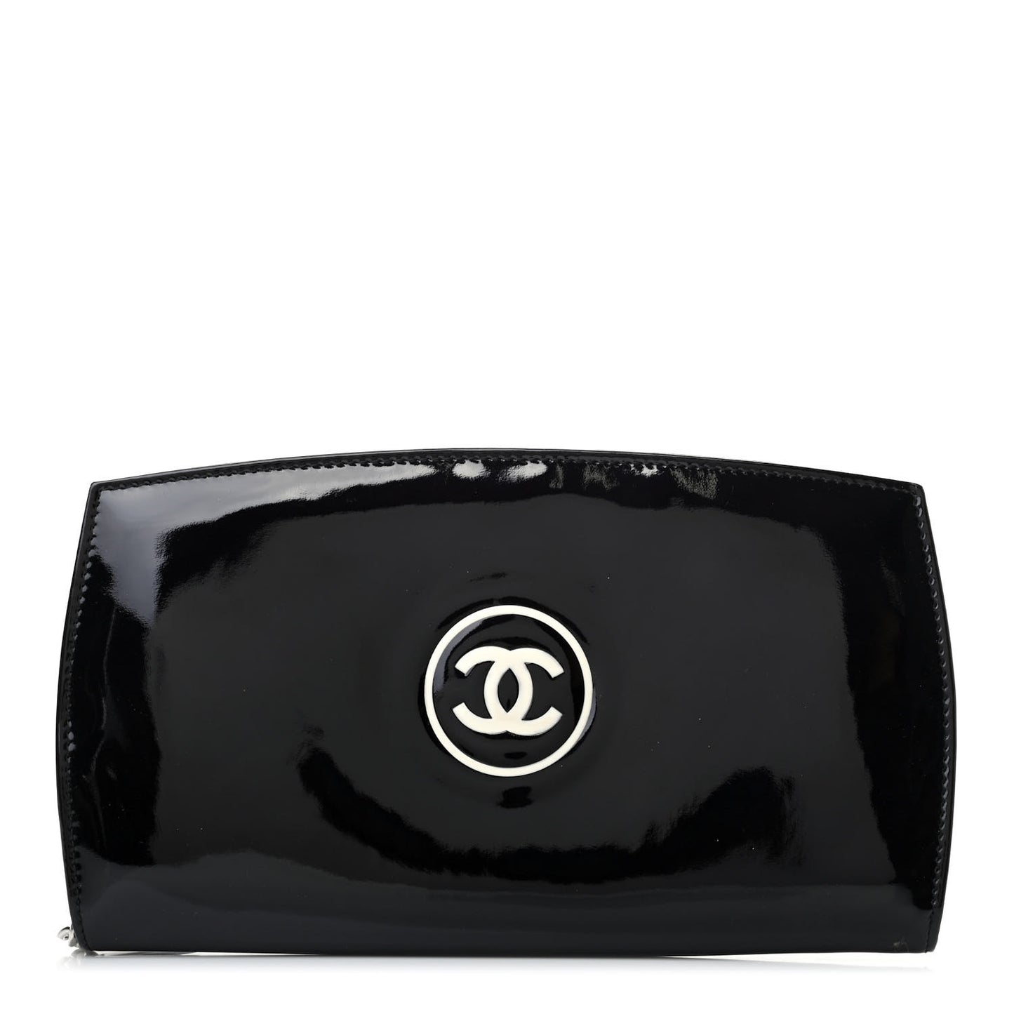 Patent Trousse Maquil Wallet Black