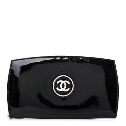 Chanel Patent Trousse Maquil Wallet Black 1 of 7