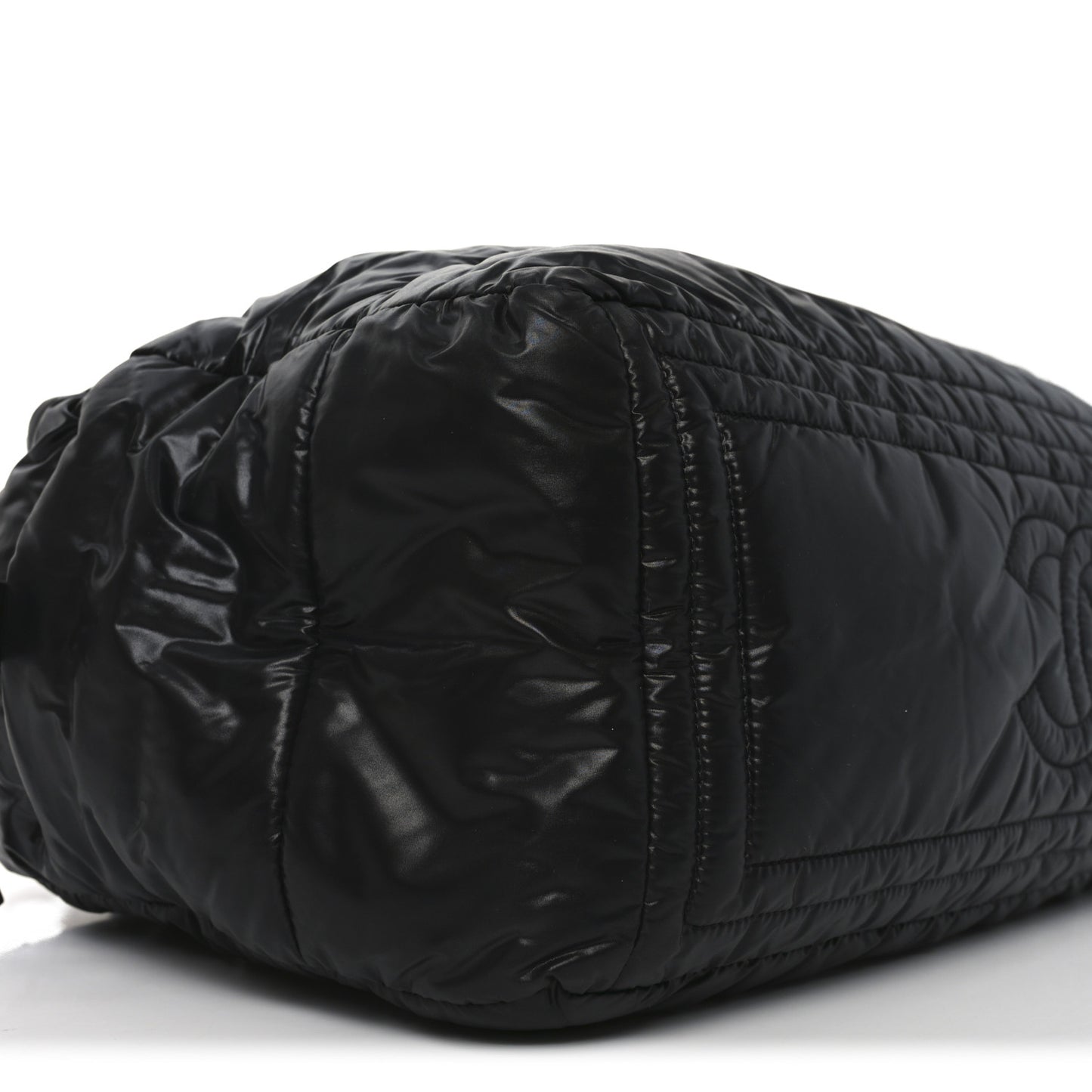 Nylon Coco Cocoon Large Reversible Tote Black