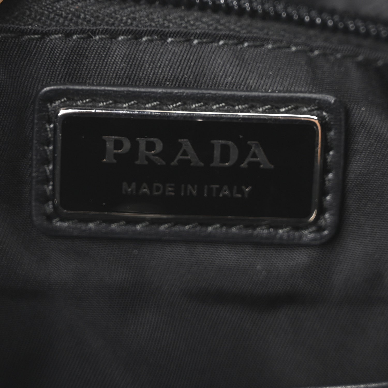 Prada Nylon Brushed Calfskin Mini Sling Backpack  Black 6 of 10