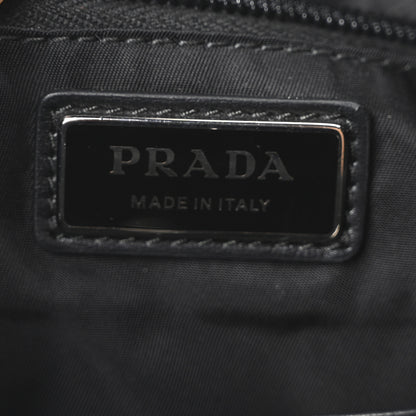 Prada Nylon Brushed Calfskin Mini Sling Backpack  Black 6 of 10