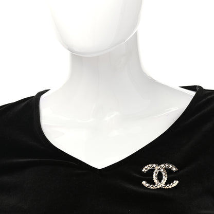 Chanel Metal CC Heart Brooch Gold Silver 2 of 5