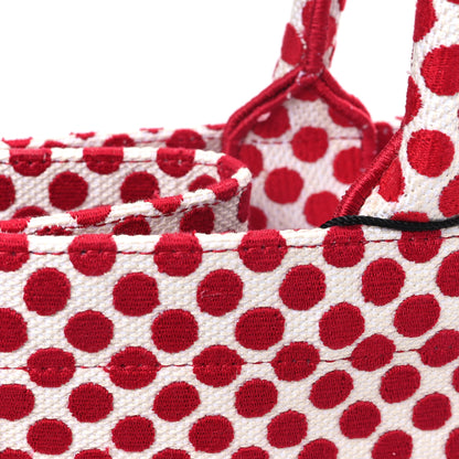 Christian Dior Canvas Medium DiorAmour Dots Book Tote Red 11 of 12