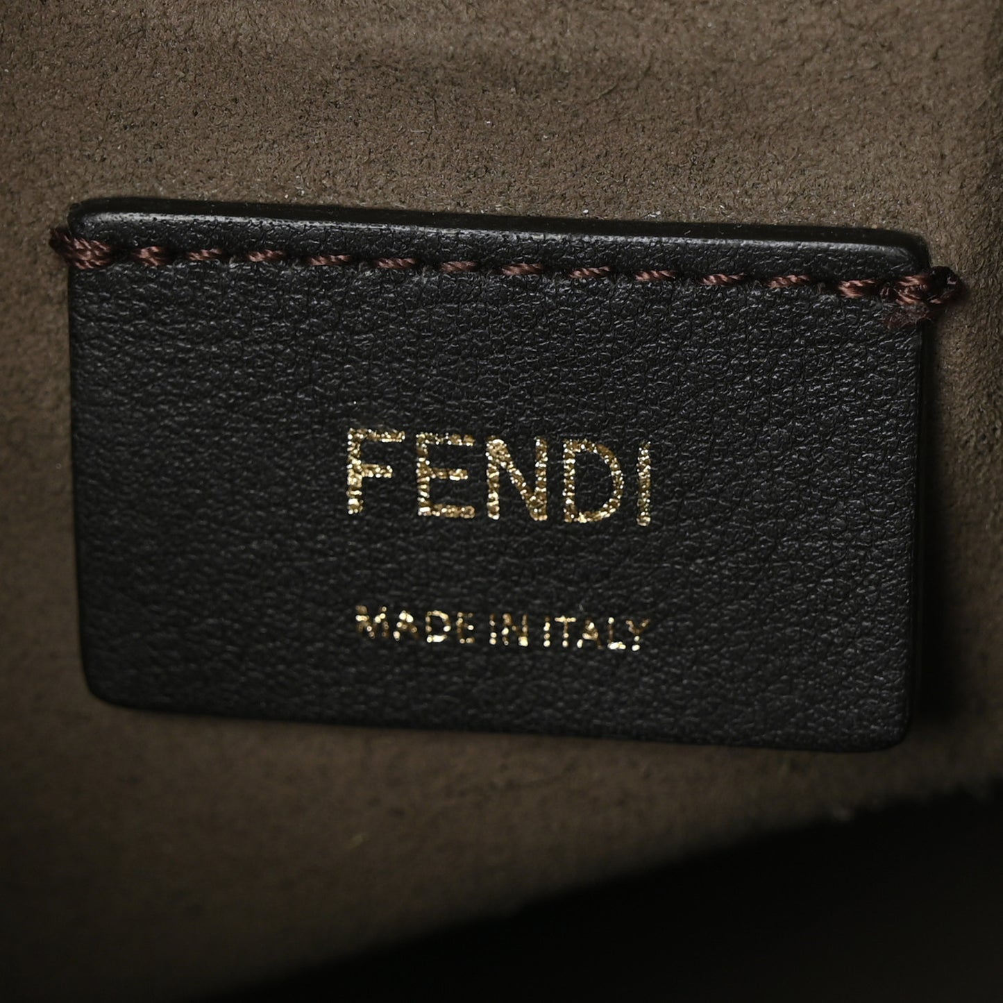 Suede Vitello King F is Fendi Micro FF Mini Mon Tresor Bucket Bag Arancio Marrone White Ice