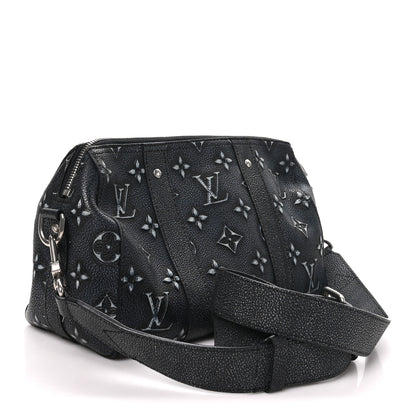 Louis Vuitton Cowhide Faded Monogram City Keepall Charcoal 3 of 9