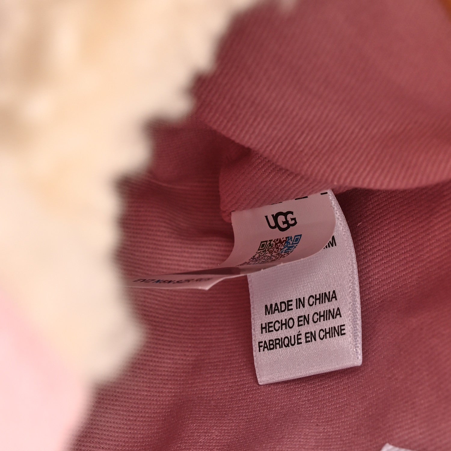 Telfar X UGG Suede Shearling Small Shopping Bag Pink 7 of 10