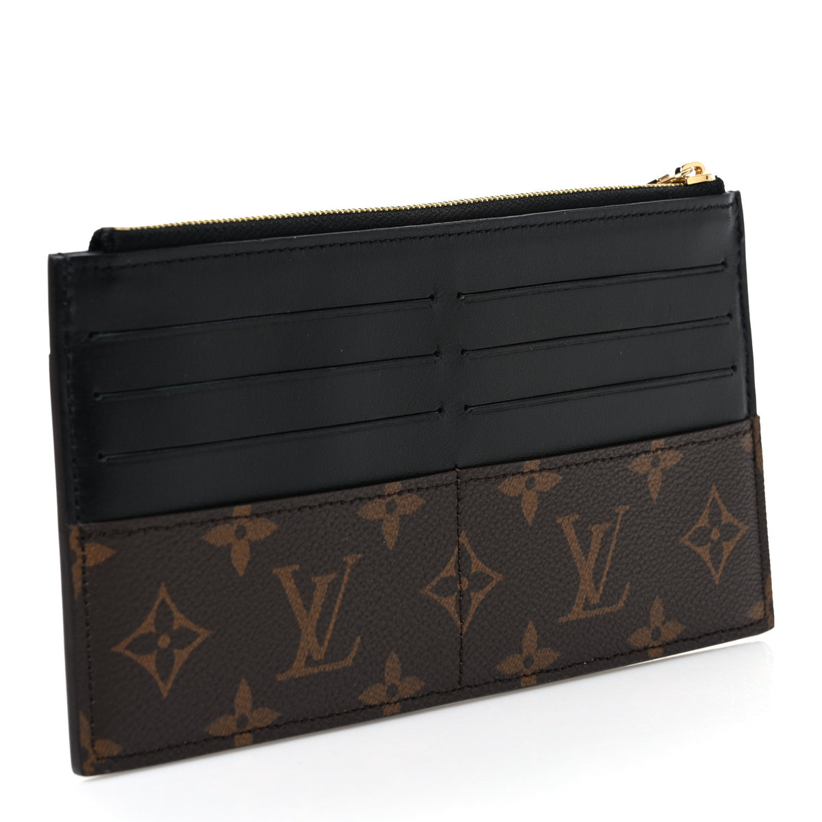 Louis Vuitton Monogram Slim Purse Black 3 of 7