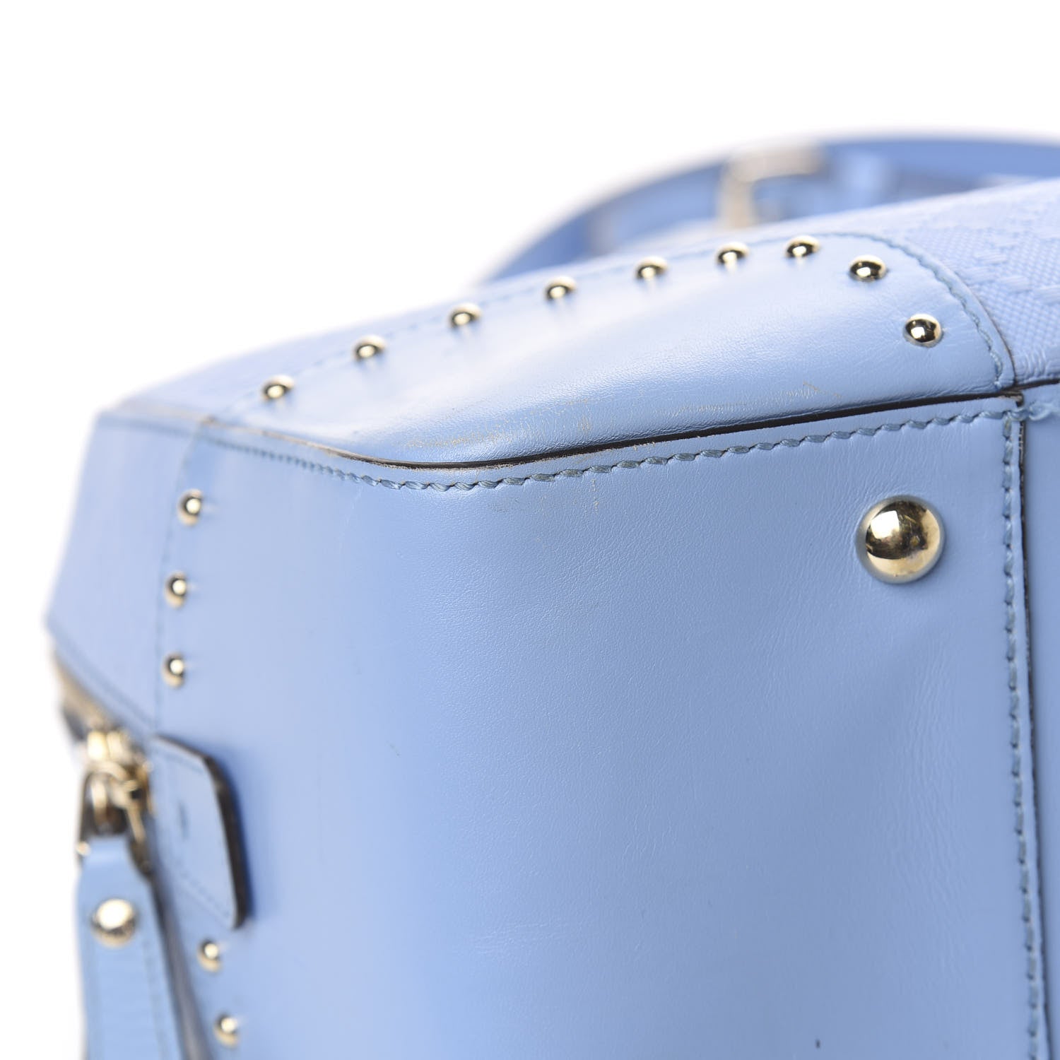 Gucci Bright Diamante Top Handle Bag Mineral Blue 16 of 21