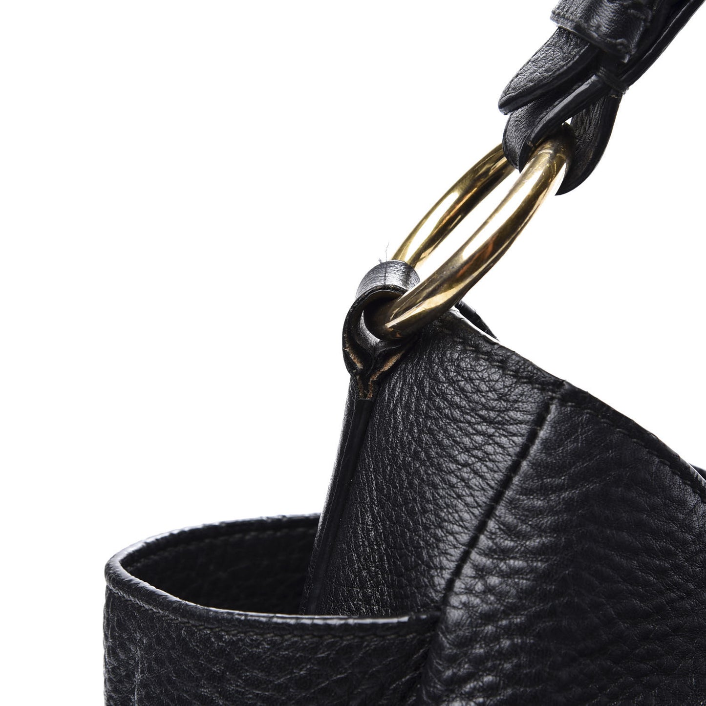 Vitello Daino Side Pocket Hobo Black