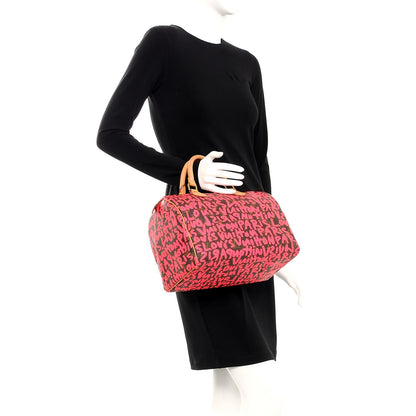 Louis Vuitton Monogram Graffiti Speedy 30 Fuchsia 2 of 12