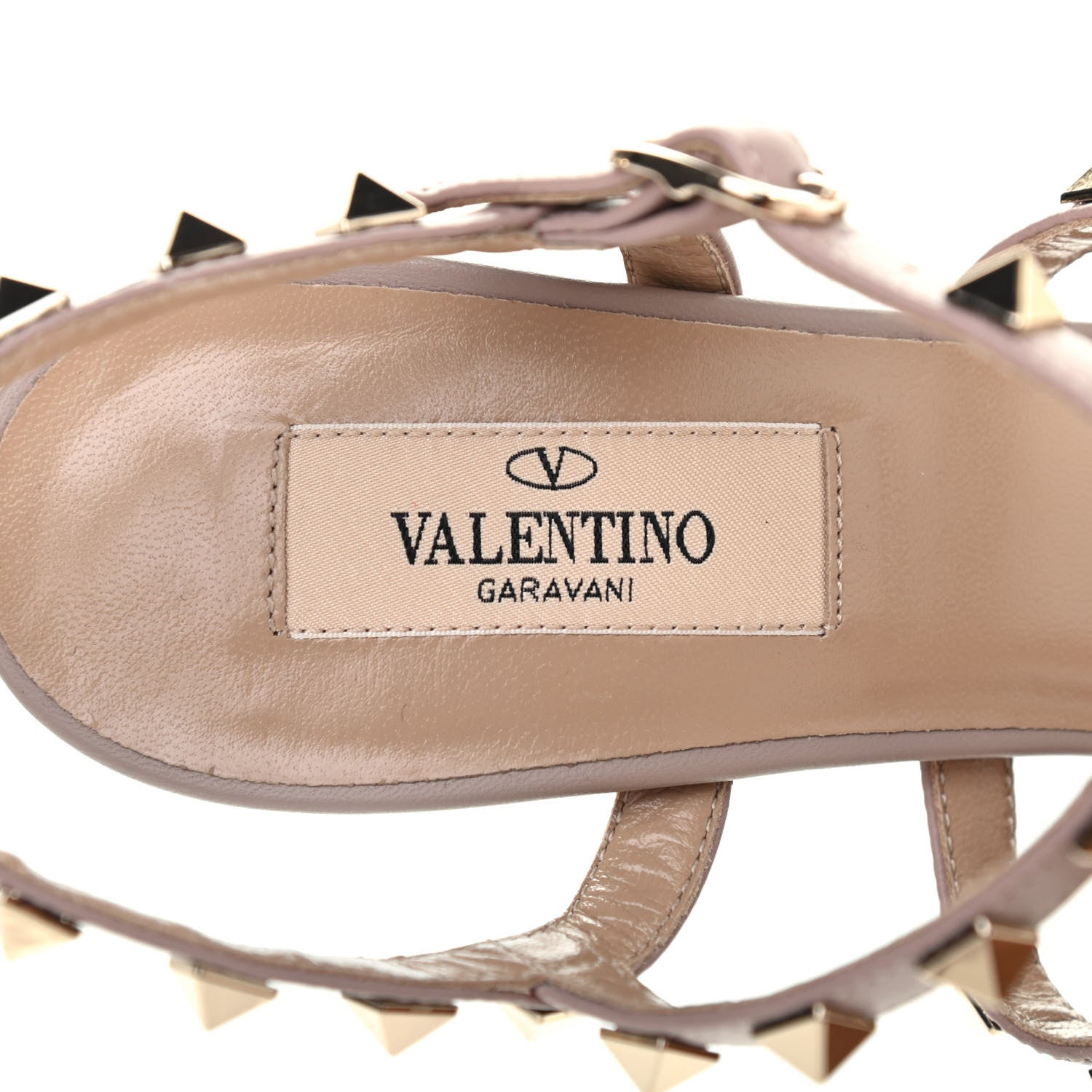 Valentino Garavani Nappa Rockstud Gladiator 105mm Sandals 36 Poudre 8 of 8