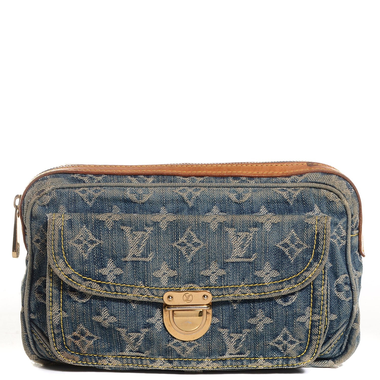 Louis Vuitton Monogram Denim Bum Bag Blue 1 of 7
