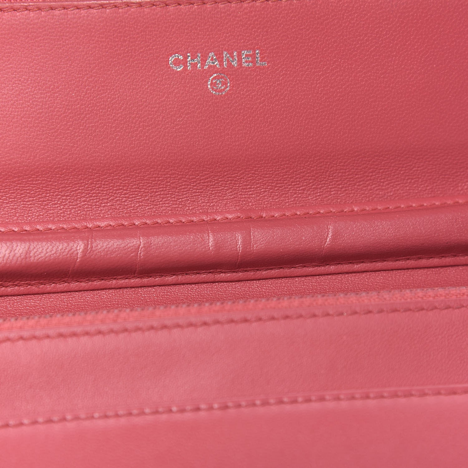Chanel Lambskin Quilted Boy Wallet On Chain WOC Red 12 of 13