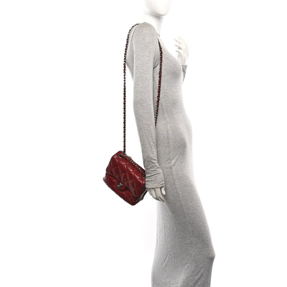 Chanel Lambskin Quilted Mini Chanel 3 Flap Red 2 of 11
