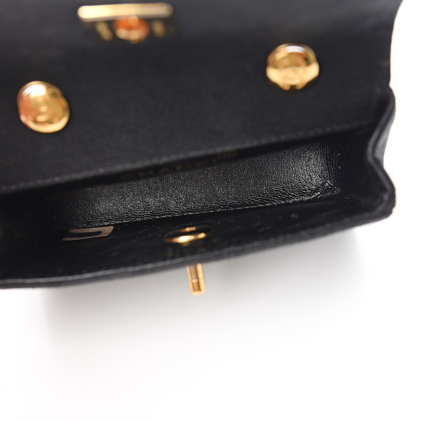 Jersey Quilted Mini Square Flap Black