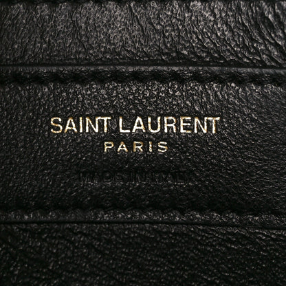 Saint Laurent Lambskin Matelasse Chevron Monogram Small Sulpice Bag Black 8 of 12