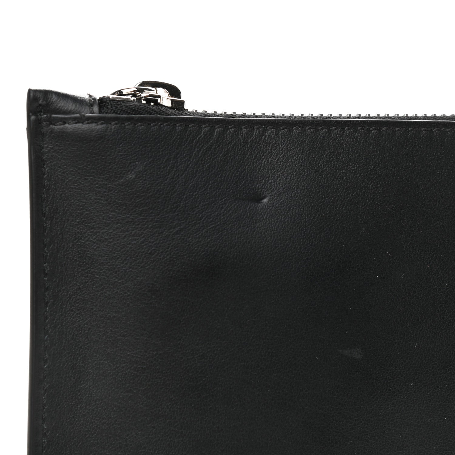 Versace Calfskin Small Embroidered Hearts Logo Clutch 9 of 9
