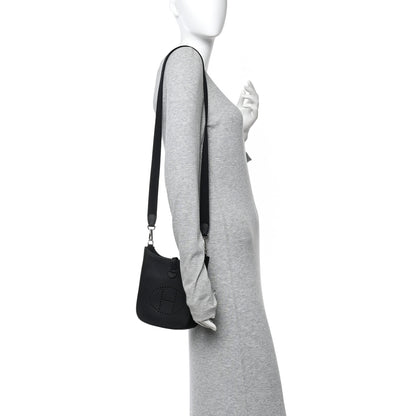 Hermes Taurillon Clemence Evelyne TPM Black 2 of 11