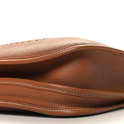 Hermes Taurillon Clemence Evelyne III PM Gold 10 of 11