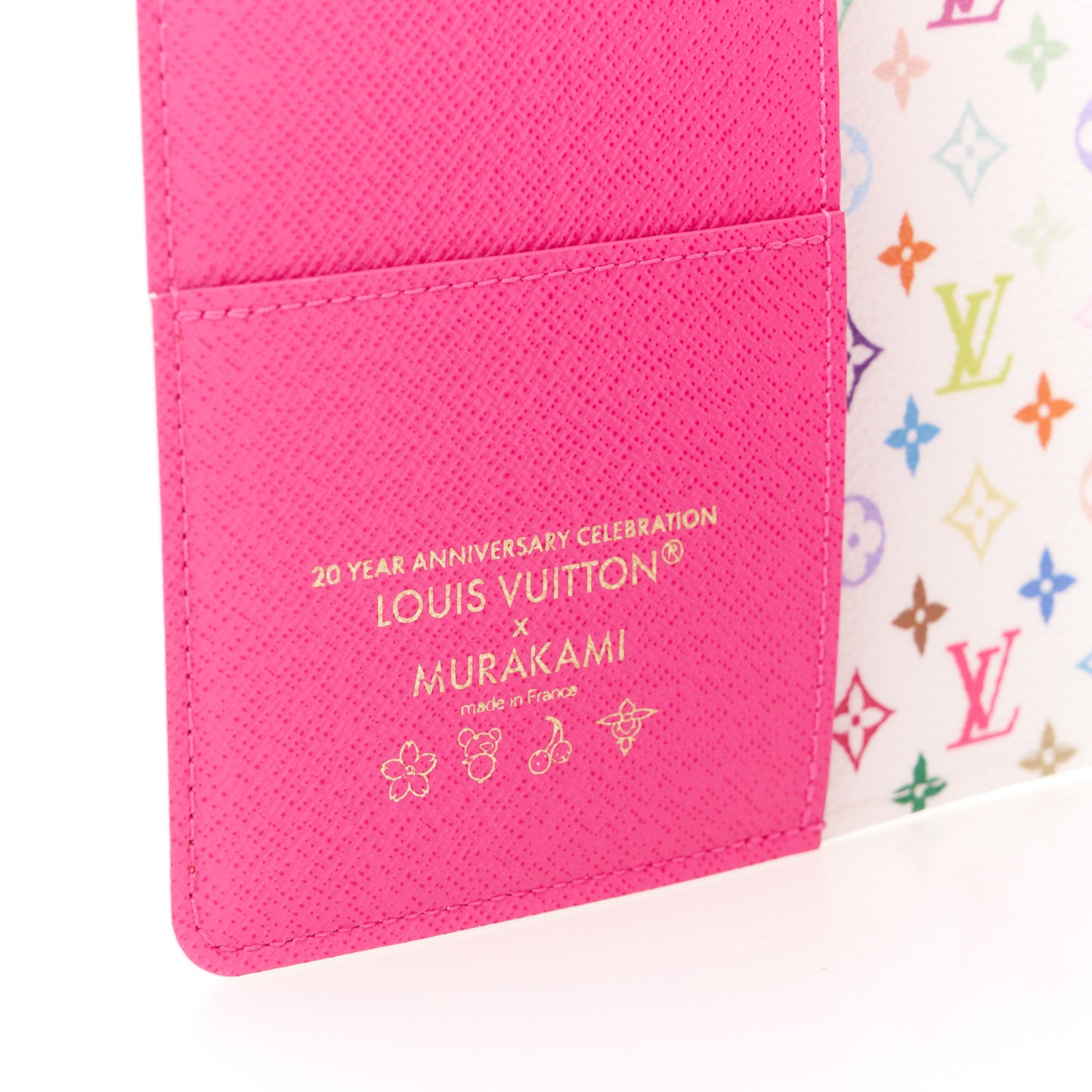 LV X TM Monogram Multicolor Emily Notebook Cover MM White