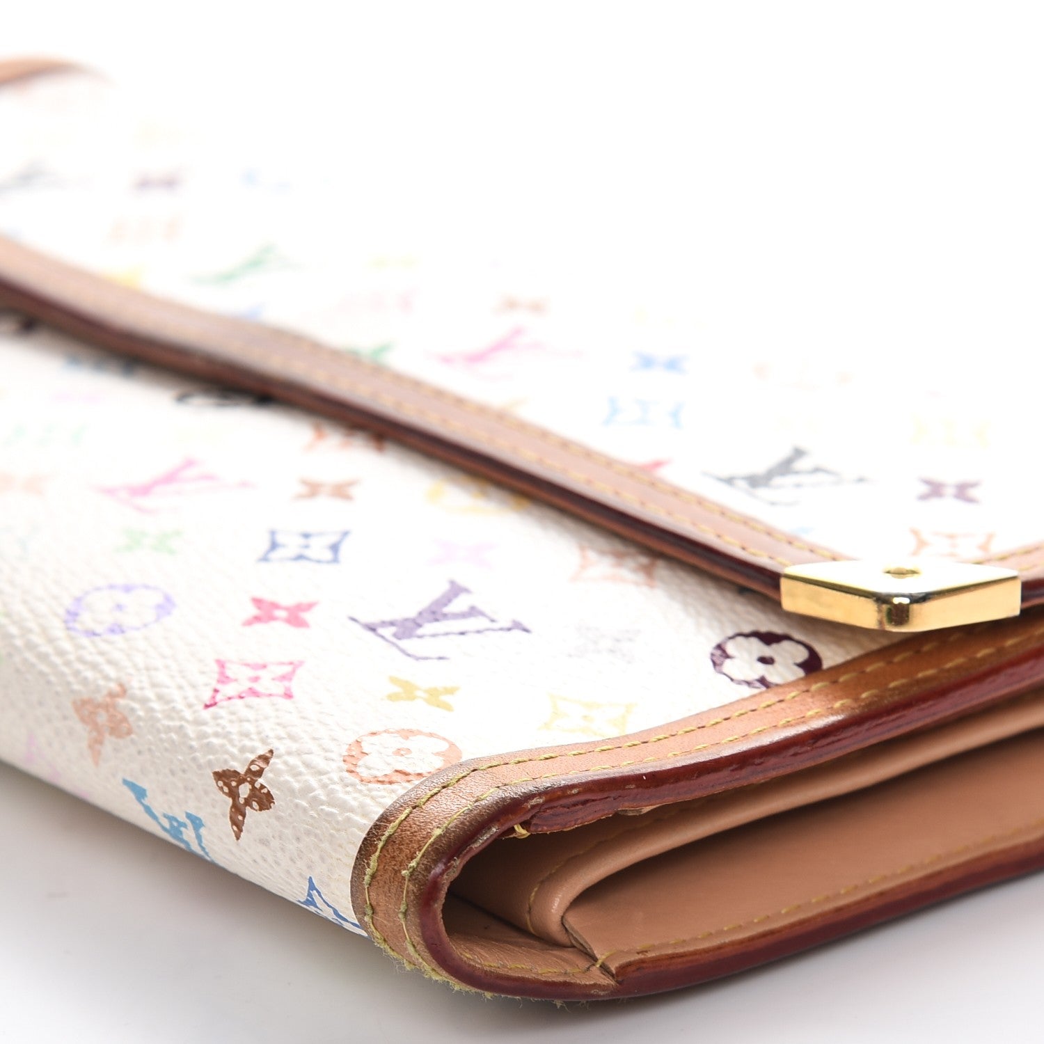 Louis Vuitton Monogram Multicolor Porte Tresor International Wallet White 18 of 19