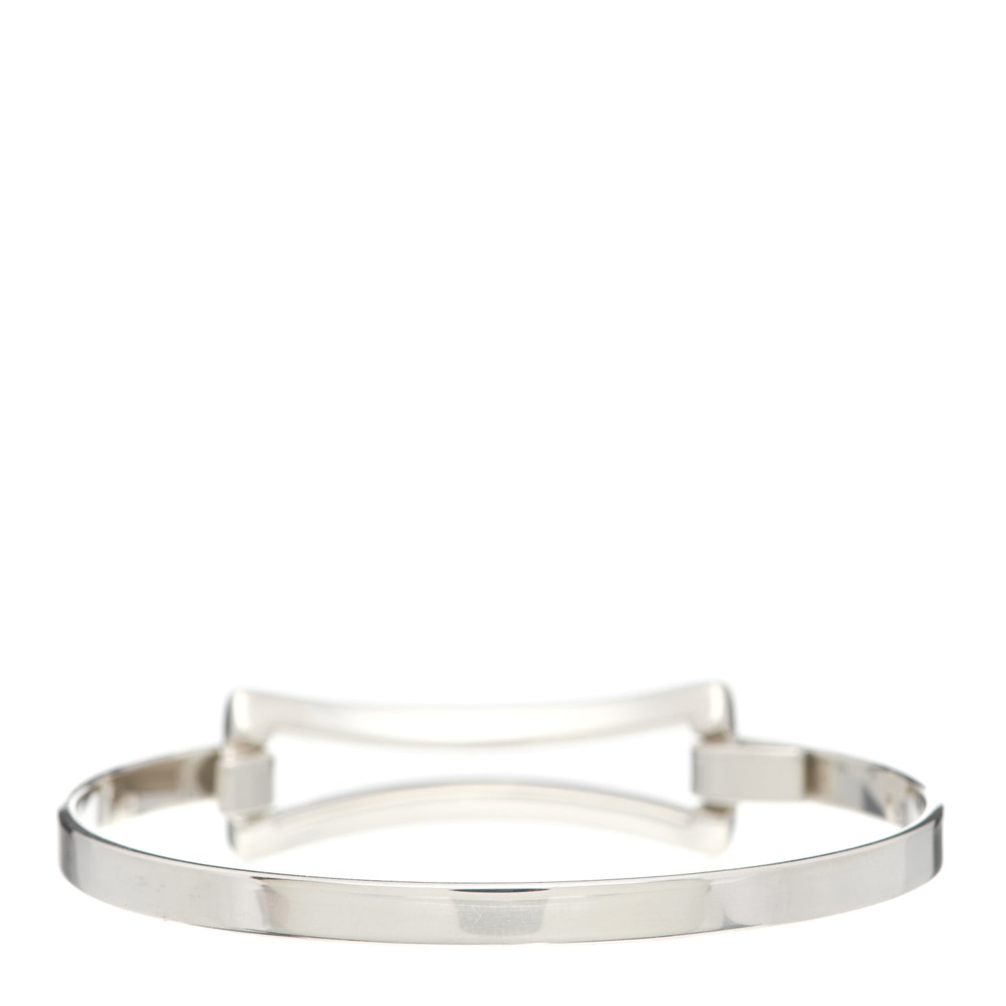Sterling Silver Rectangle Bangle Bracelet