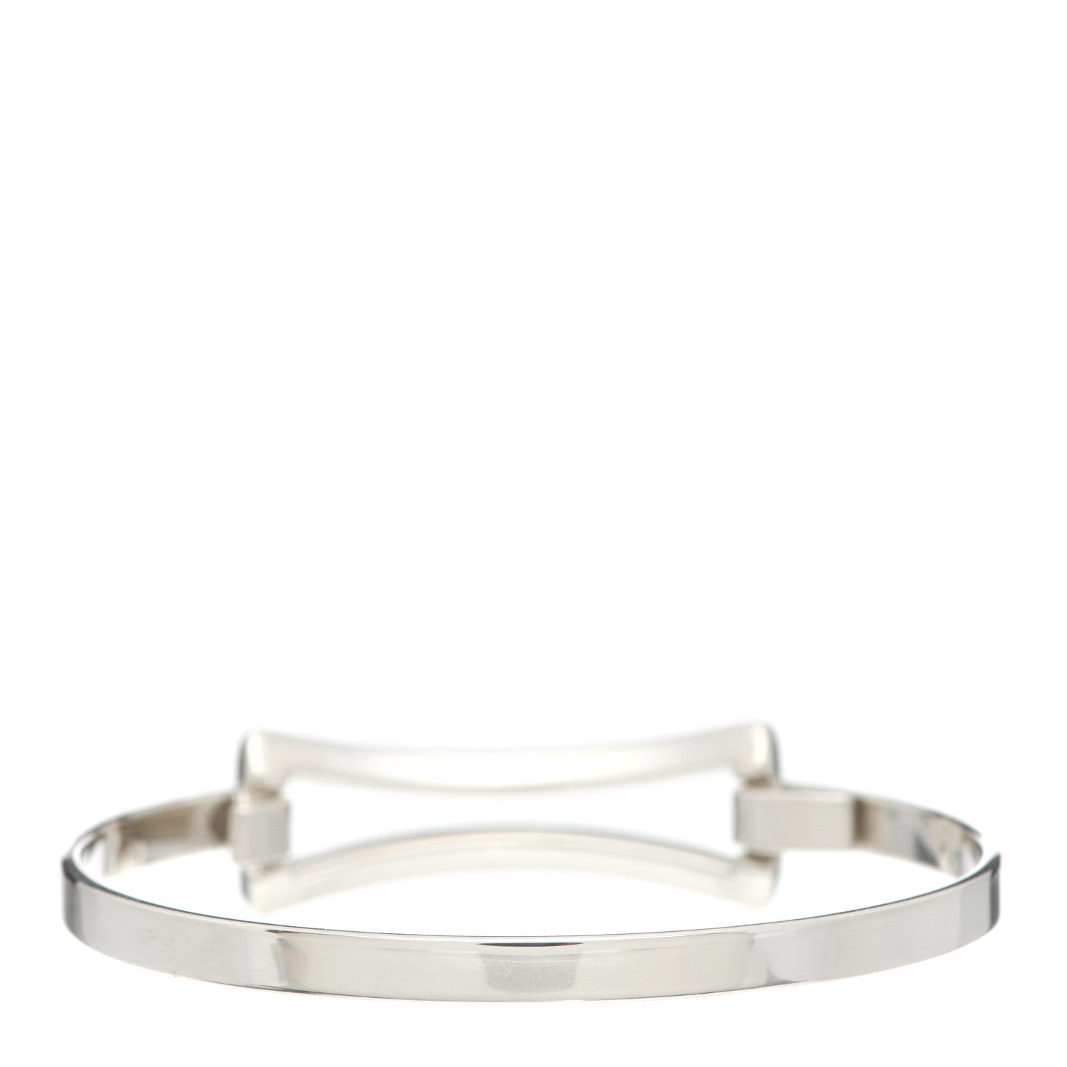 Tiffany Sterling Silver Rectangle Bangle Bracelet 3 of 4
