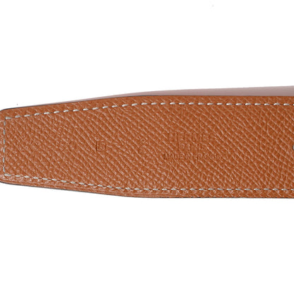 Hermes Epsom Swift 32mm Belt Strap 90 Gold Sanguine 4 of 5