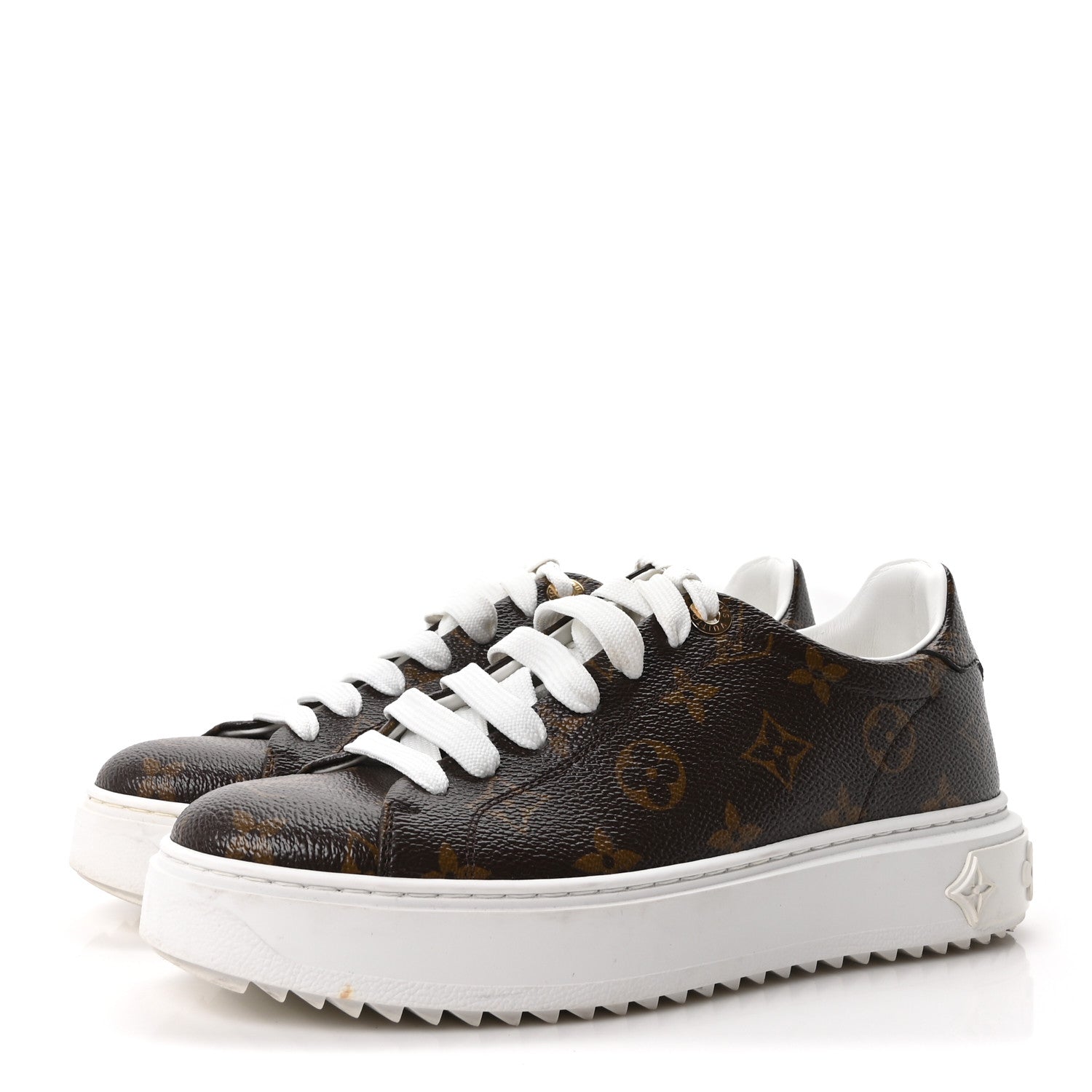 Louis Vuitton Monogram Time Out Sneakers 37.5 4 of 10
