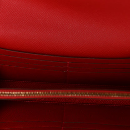 Hermes Epsom Kelly Longue Wallet Rouge Casaque 5 of 8