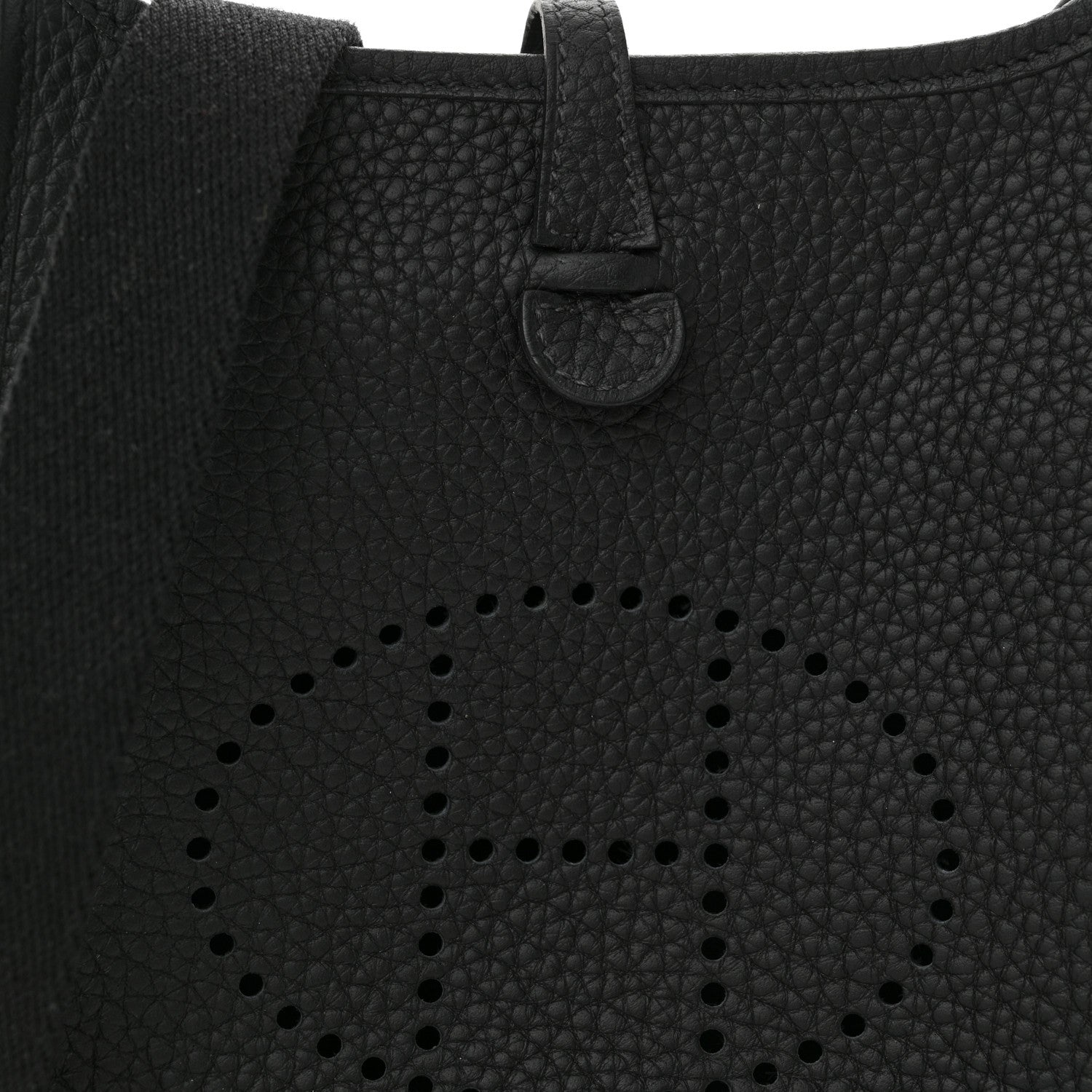 Hermes Taurillon Clemence Evelyne TPM Black 8 of 11