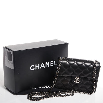 Chanel Lambskin Mini Square Flap Black 5 of 9