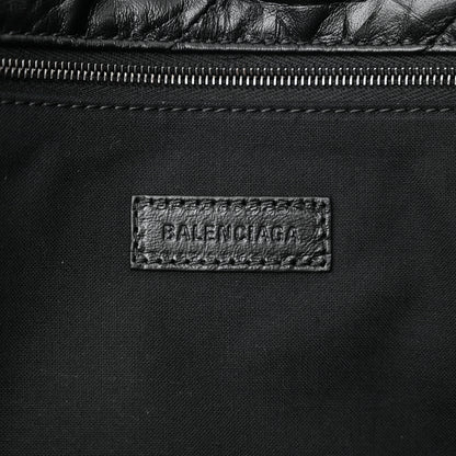 Balenciaga Crushed Calfskin Quilted Matte Black Hardware Large Crush Carry All Tote Bag Black 7 of 10