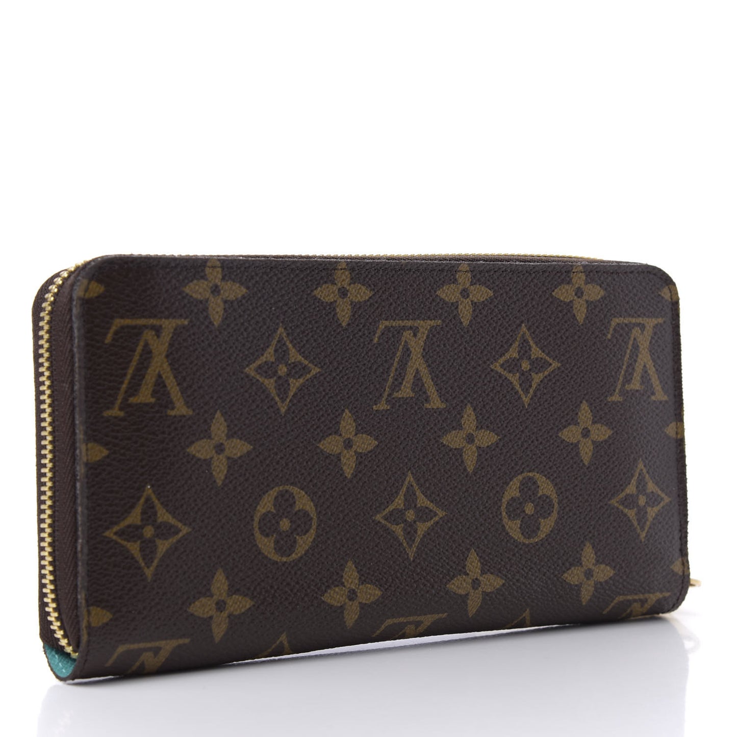 Monogram V Zippy Wallet Turquoise