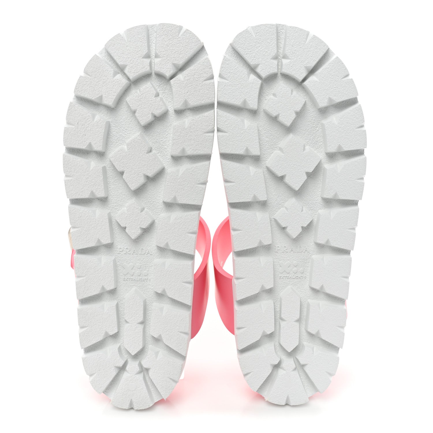 Prada EVA Rubber Buckled Lug Sole 20mm Thong Sandals 41 Begonia 5 of 9