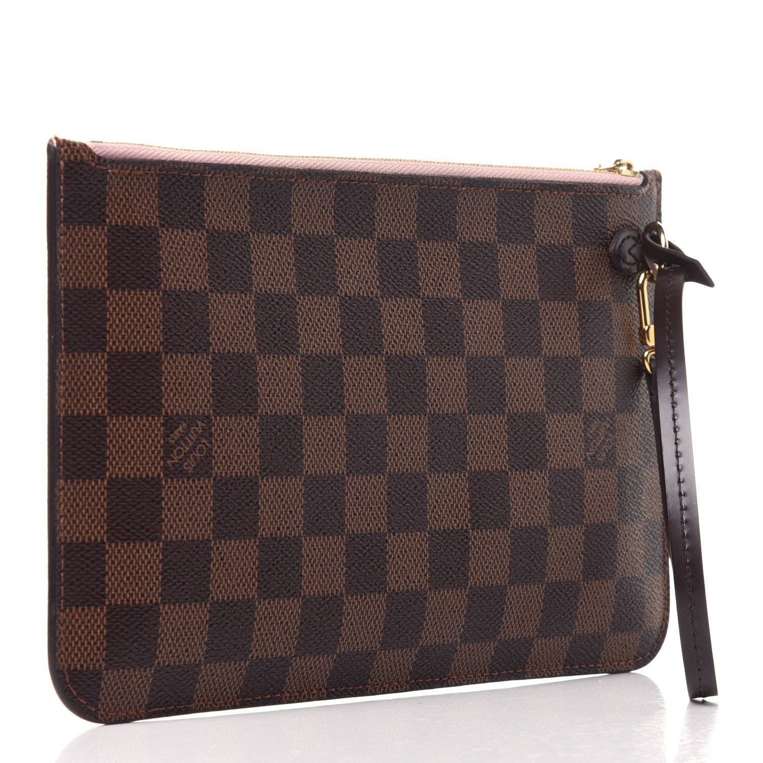 Louis Vuitton Damier Ebene Neverfull MM GM Pochette Rose Ballerine 3 of 11
