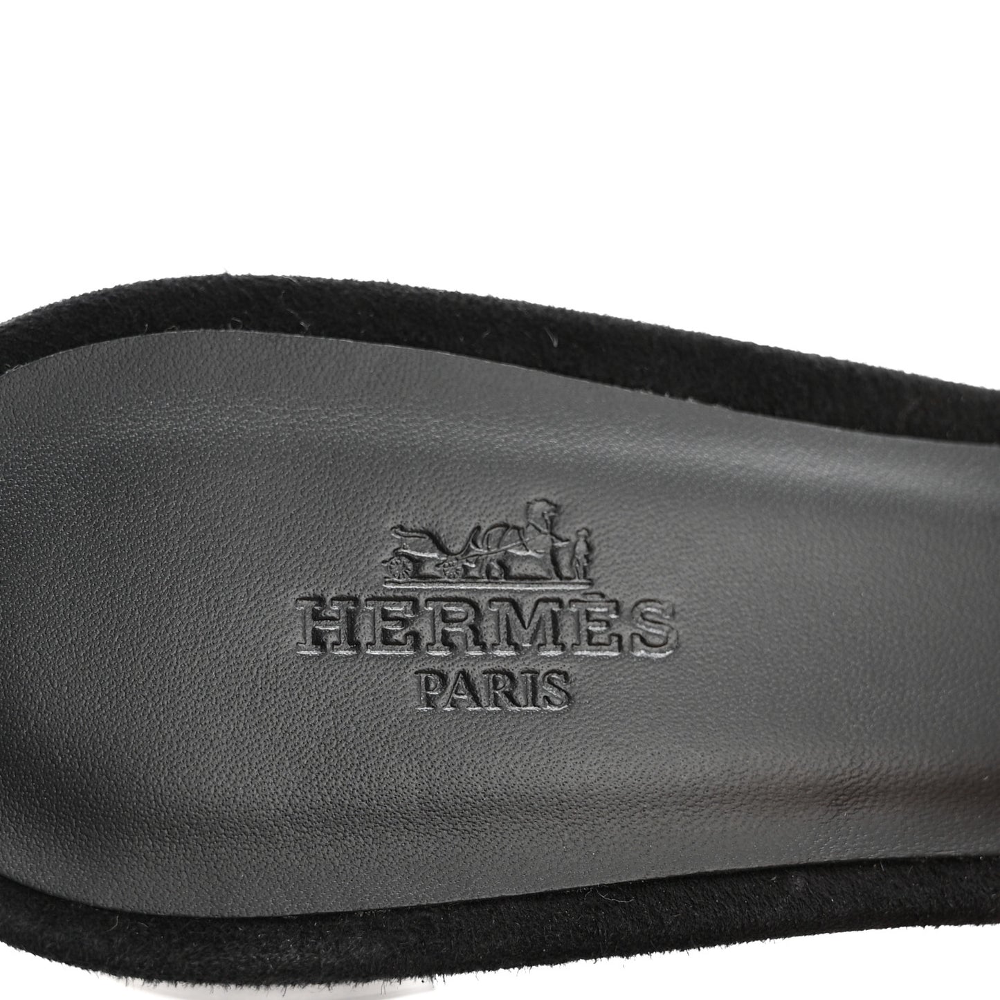 Suede Goatskin Crystal Oasis Sandals 38 Gris Argente Black