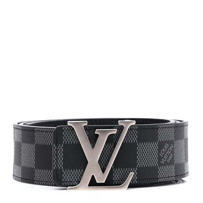 Louis Vuitton Damier Infini 40mm LV Initiales Belt 90 36 Black 1 of 5