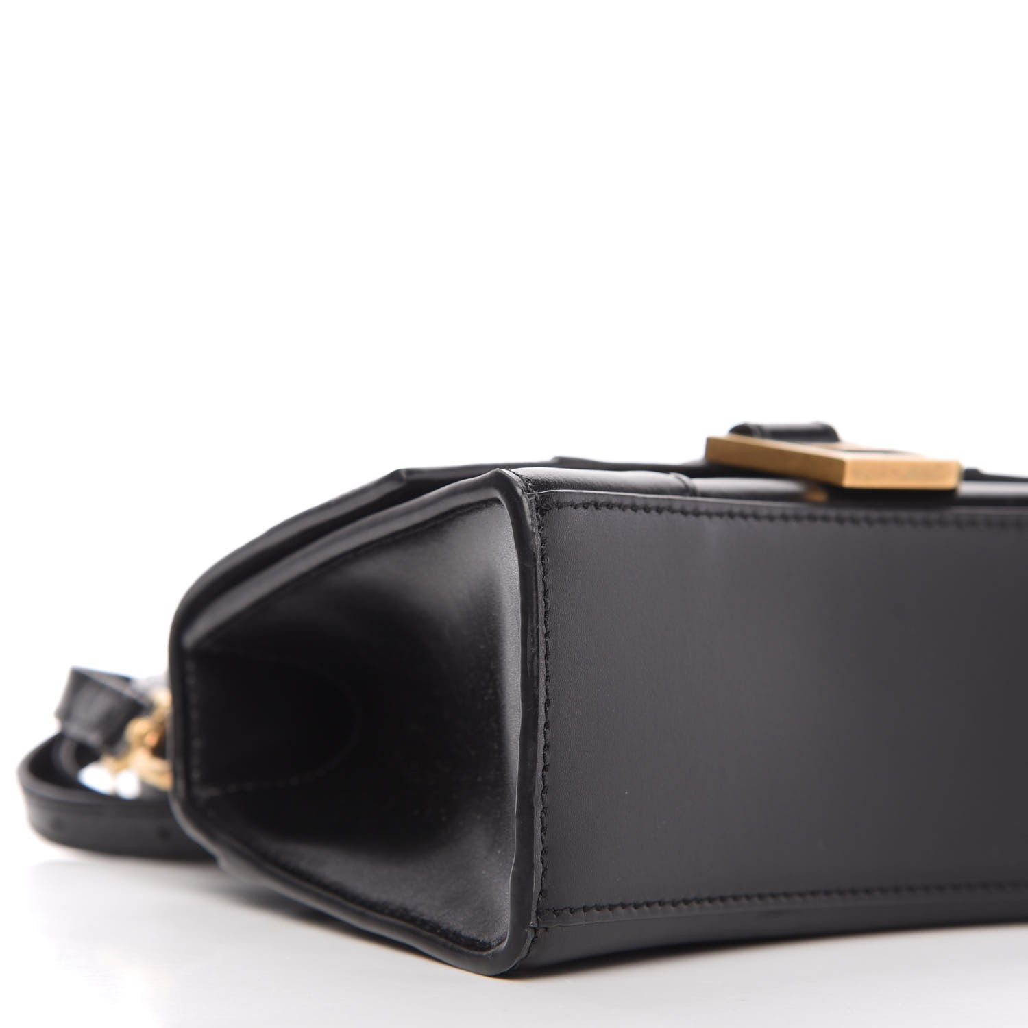 Balenciaga Shiny Box Calfskin Hourglass Top Handle Bag XS Black 6 of 8
