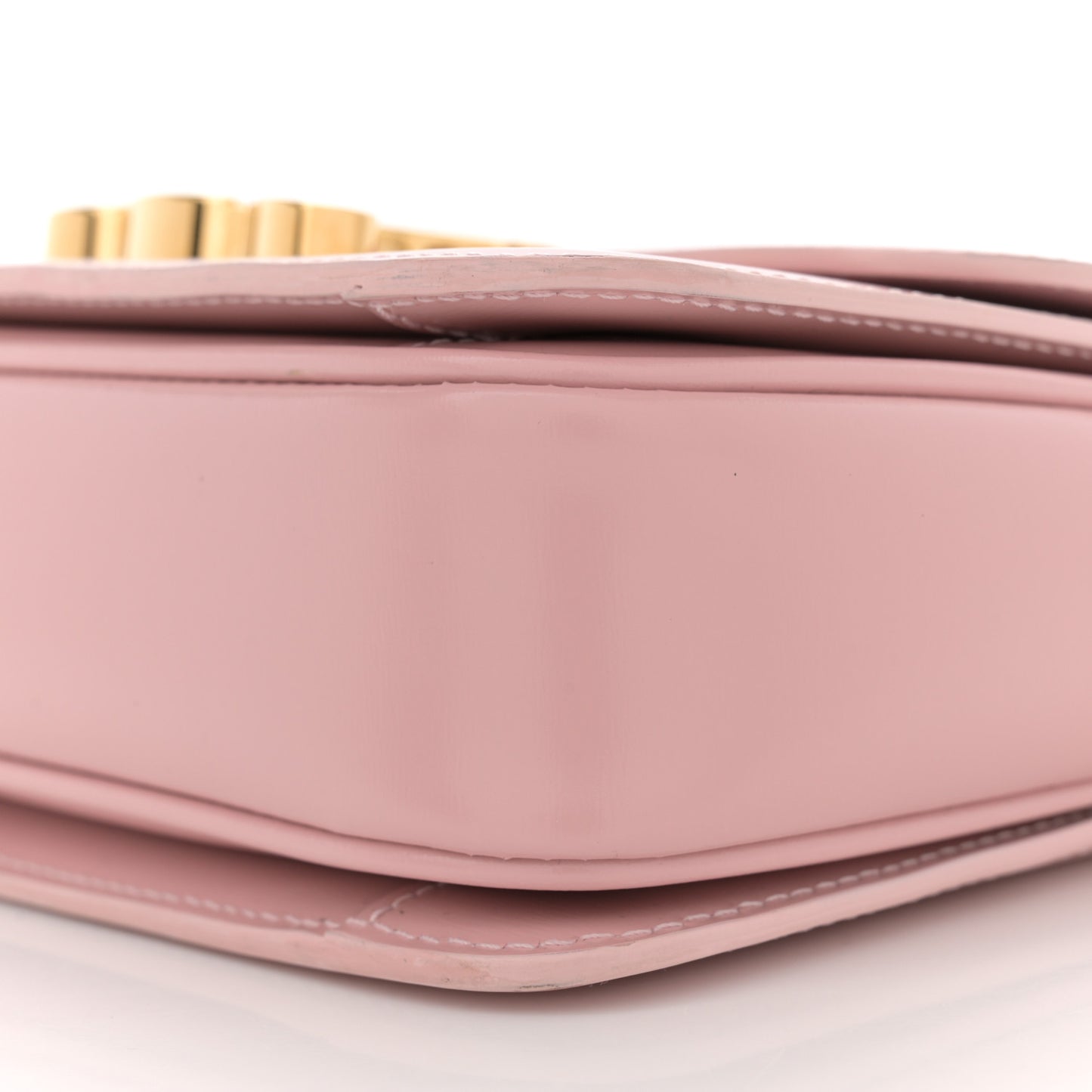 Shiny Calfskin Teen Triomphe Vintage Pink