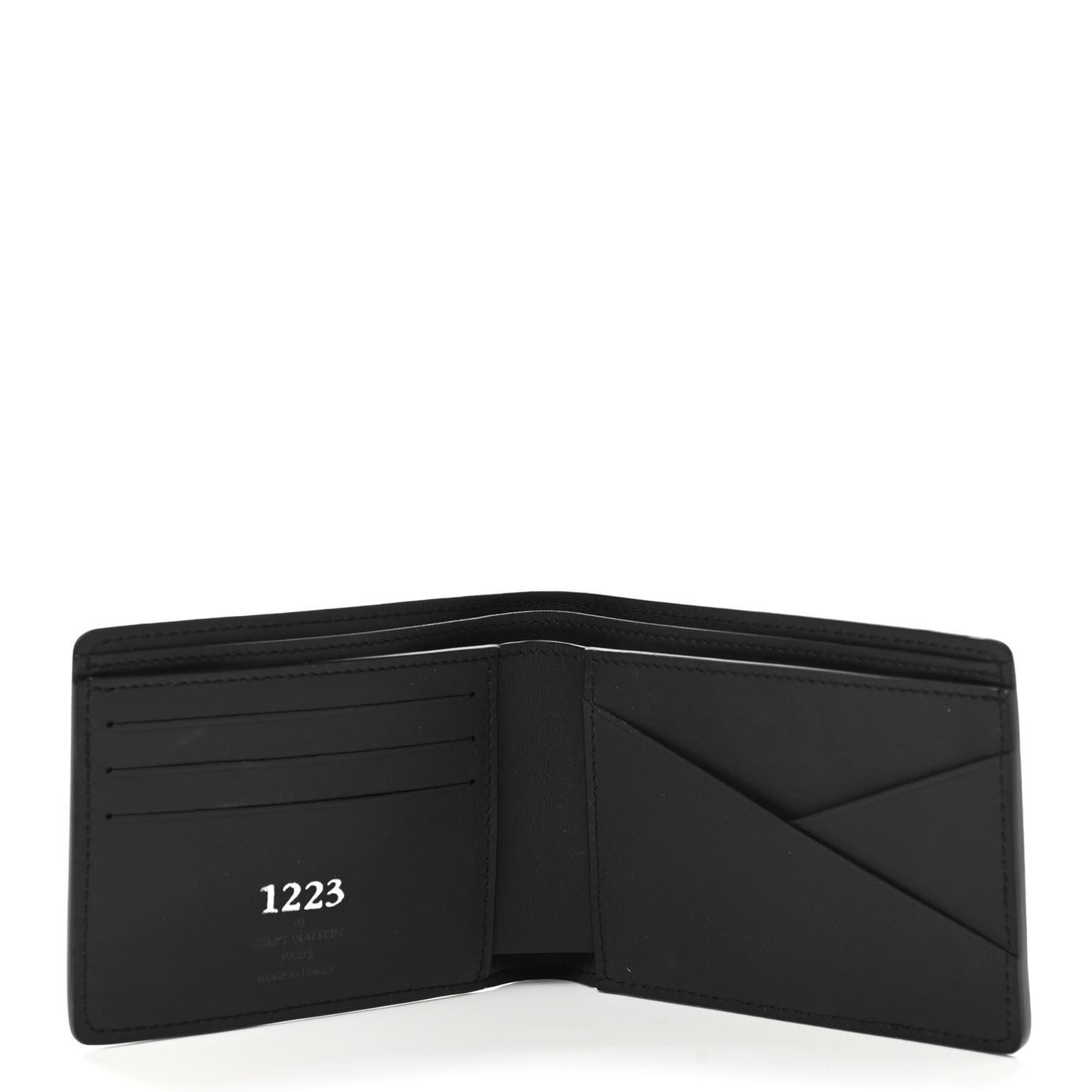 Grained Calfskin Aerogram Multiple Wallet Black
