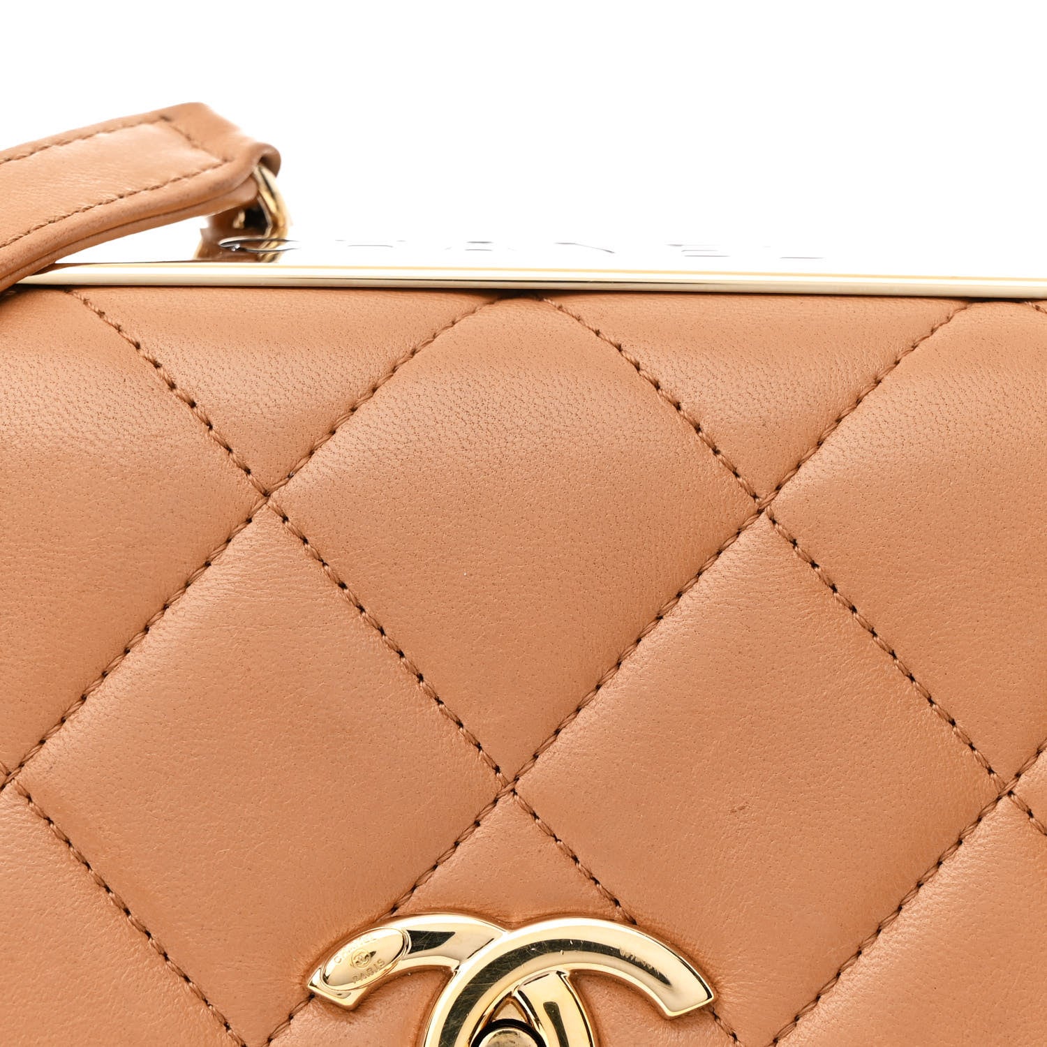 Chanel Lambskin Quilted Medium Trendy CC Flap Beige 8 of 13