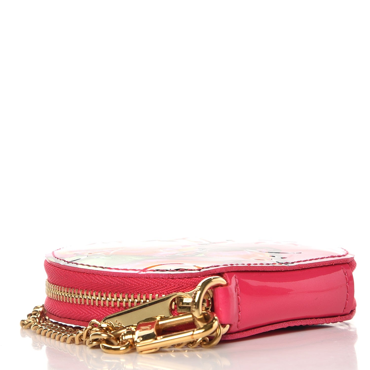 Louis Vuitton Vernis Roses Chapeau Coin Purse Rose Pop 4 of 7