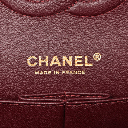 Chanel Lambskin Quilted Medium Double Flap Black 6 of 13