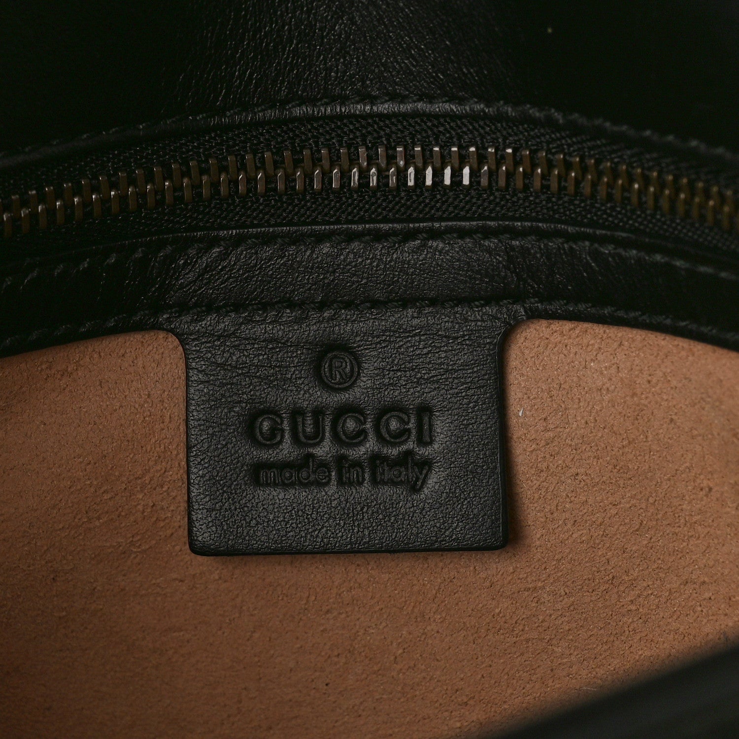 Gucci Calfskin Matelasse Small GG Marmont Shoulder Bag Black 6 of 10