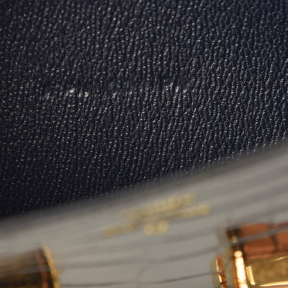 Hermes Shiny Alligator Constance Long Wallet Bleu Marine 7 of 8