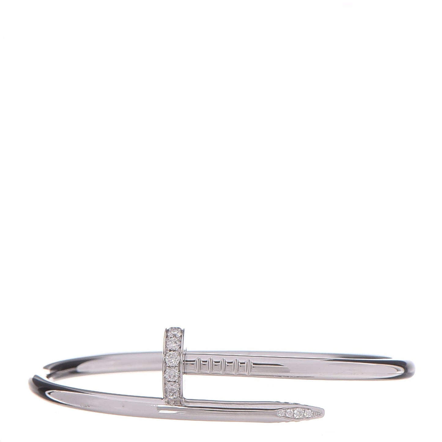 18K White Gold Diamond Juste Un Clou Bracelet 17